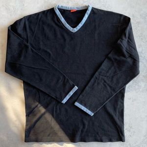 Boss Orange Black Long Sleeve T-Shirt